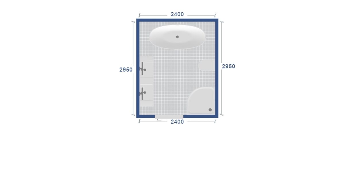 Badkamer rekenvoorbeeld