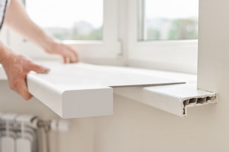 Lignodur vensterbank - witte overzet