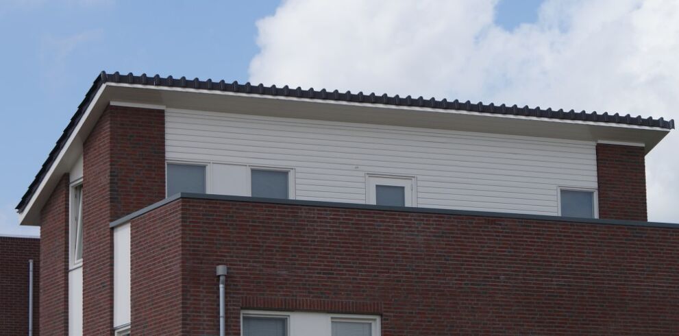 Colorpanel gevel - witte bovenkant