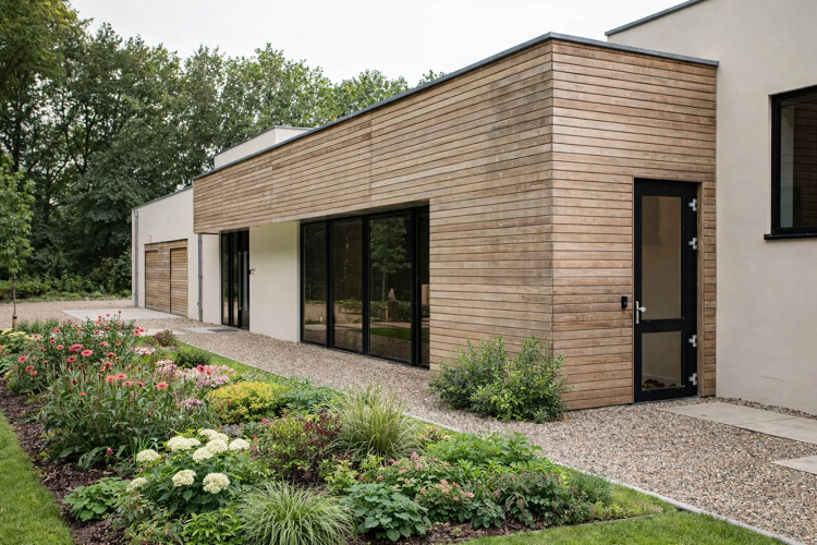 Houten gevelbekleding