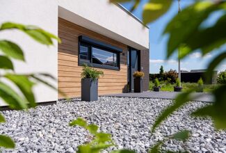 Mammut gevelpanelen voorzijde woning - natuureiken