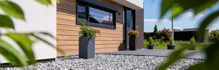 Mammut gevelpanelen voorzijde woning - natuureiken