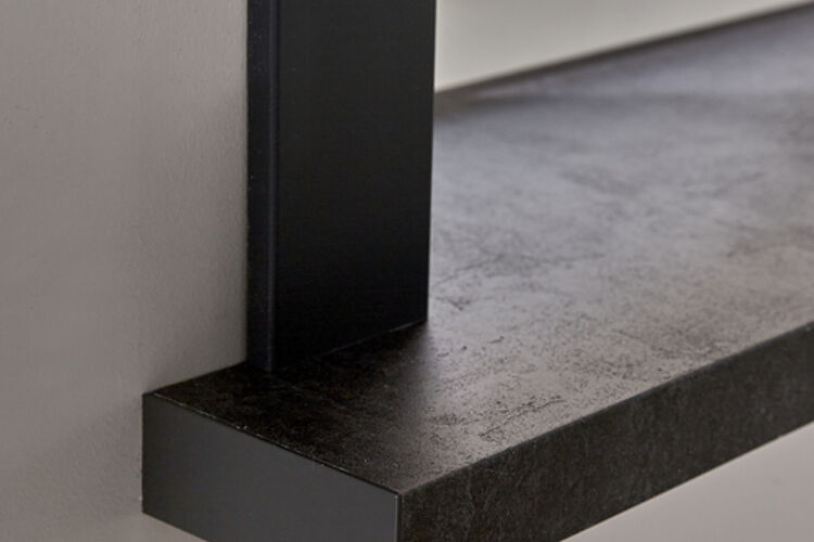 Vensterbank Novaboard Stone leisteen in donkergrijs