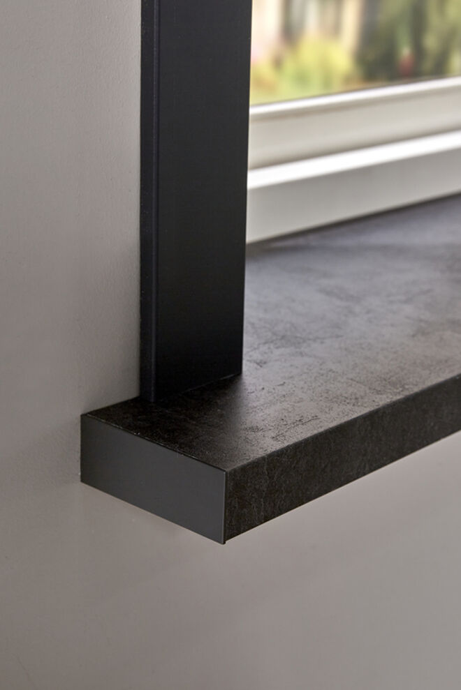 Vensterbank Novaboard Stone leisteen in donkergrijs