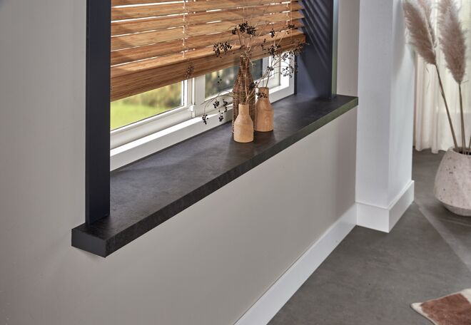 Novaboard stone leisteen donker grijs 19