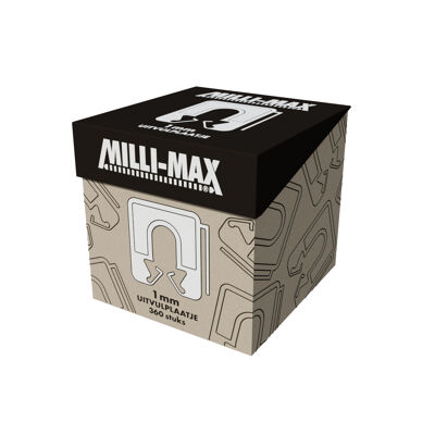 Milli-Max uitvulplaatje 1mm 360 stuks
