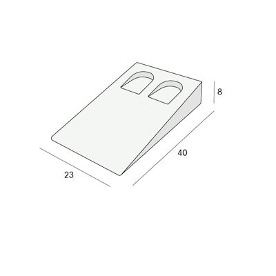 Tekening Millimax wig 40x23x8mm 130 stuks