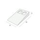 Tekening Millimax wig 40x23x8mm 130 stuks