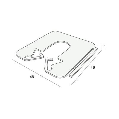 Tekening Milli-Max uitvulplaatje 1mm 360 stuks